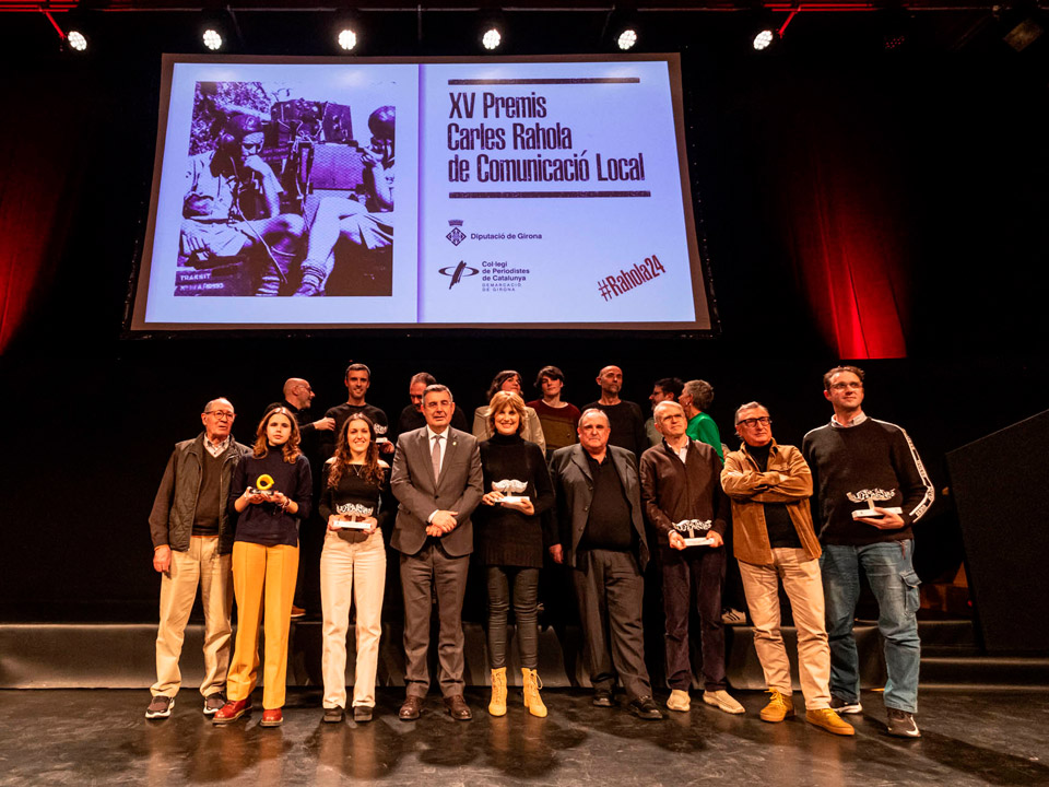 Lliurats els guardons dels XV Premis Carles Rahola de Comunicació Local a l’Auditori de Girona