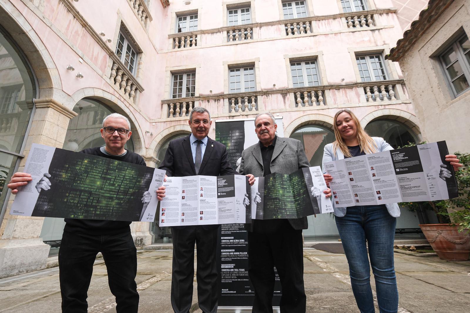 Cinc converses per debatre sobre el periodisme actual, la política i la llengua catalana, a la XIV Setmana dels Rahola